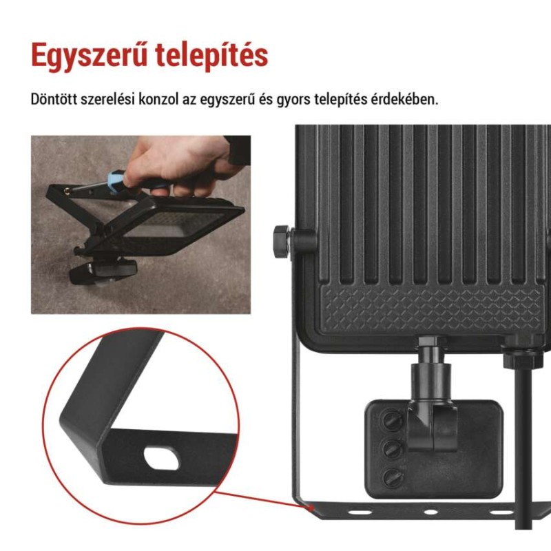 EMOS VISIO LED reflektor 30 W mozgásérzékelővel IP54 term. fehér