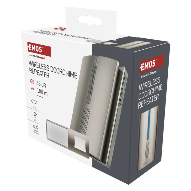 Domovní bezdrátový zvonek P5763N na 3× AA, s možností prodloužení signálu