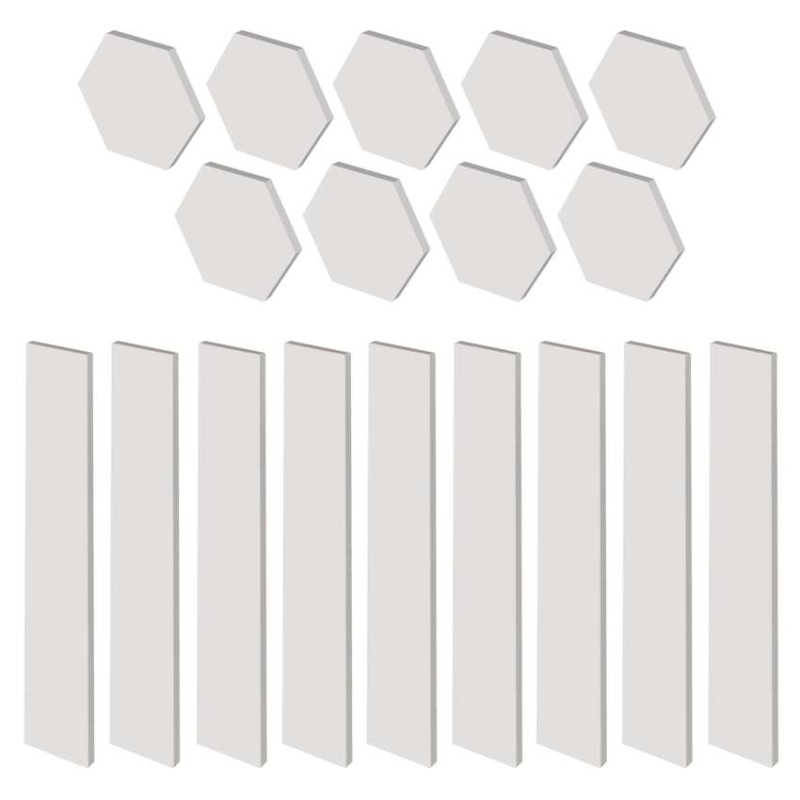 GoSmart LED gaismeklis Lines balts, 9 daļas, 34 W, RGBIC dimmējams, WiFi