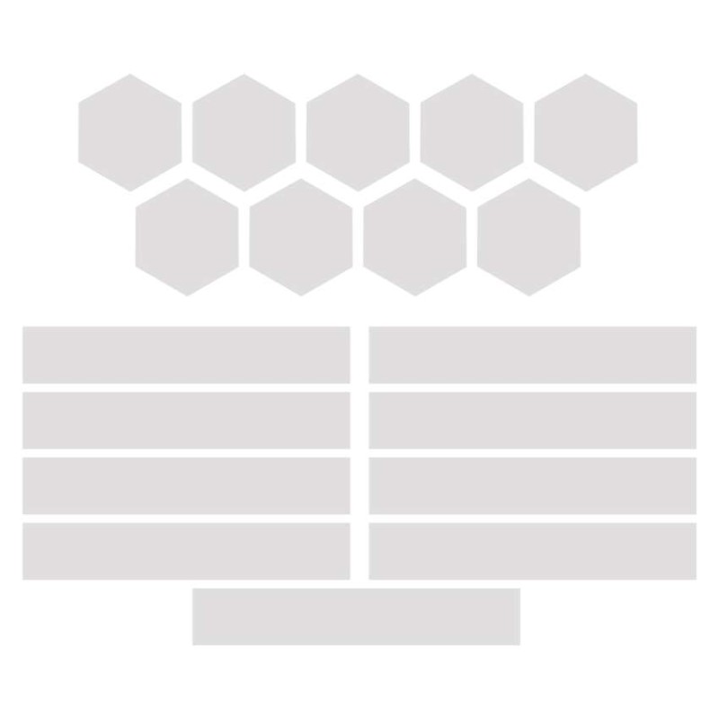 GoSmart LED gaismeklis Lines balts, 9 daļas, 34 W, RGBIC dimmējams, WiFi