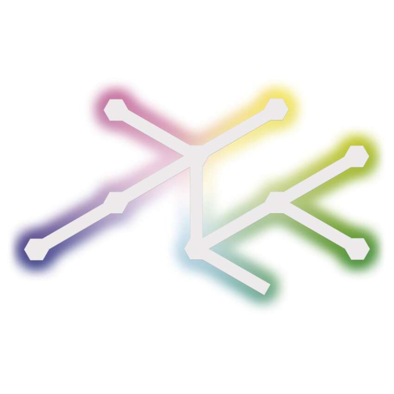 GoSmart LED gaismeklis Lines balts, 9 daļas, 34 W, RGBIC dimmējams, WiFi