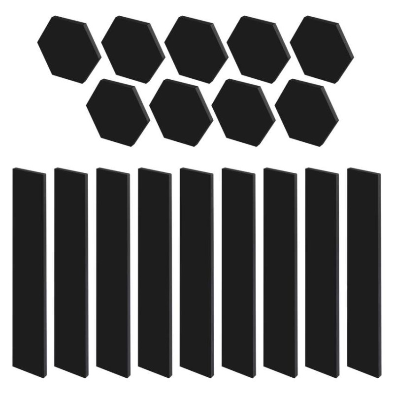 GoSmart LED svítidlo Lines černé, 9 dílů, 34 W, RGBIC stmívatelné, WiFi