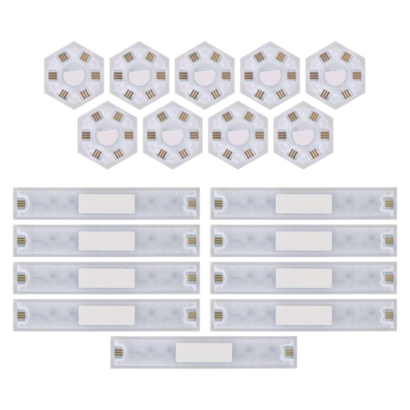 GoSmart LED svítidlo Lines černé, 9 dílů, 34 W, RGBIC stmívatelné, WiFi