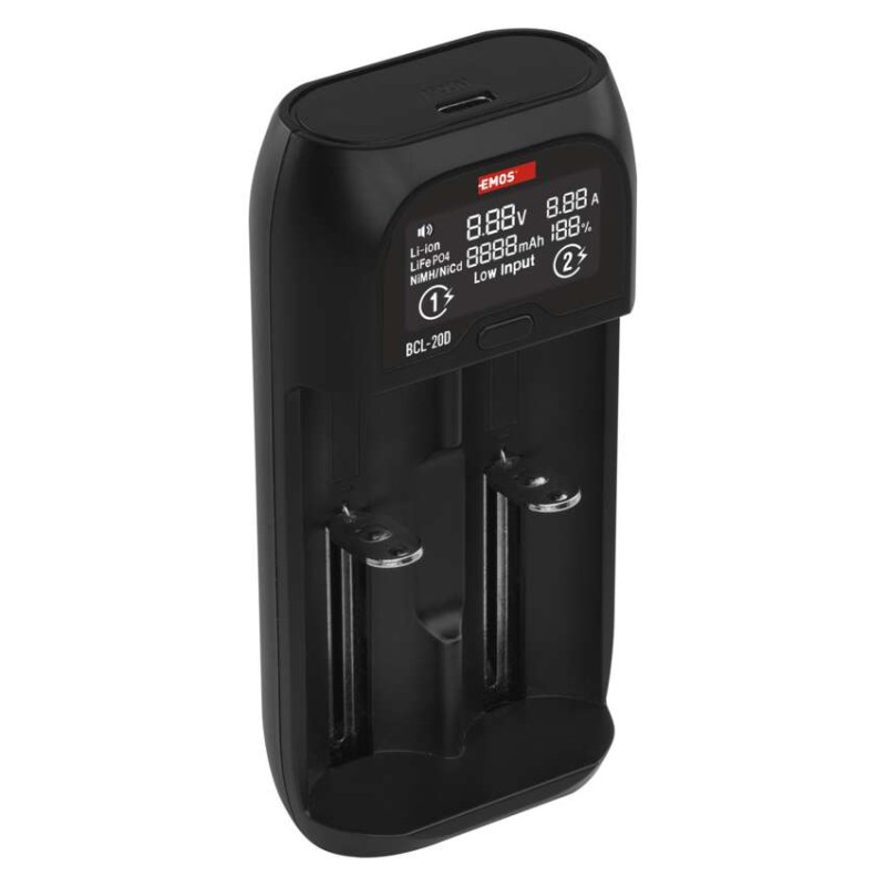 EMOS elemtöltő li-ion BCL-20D