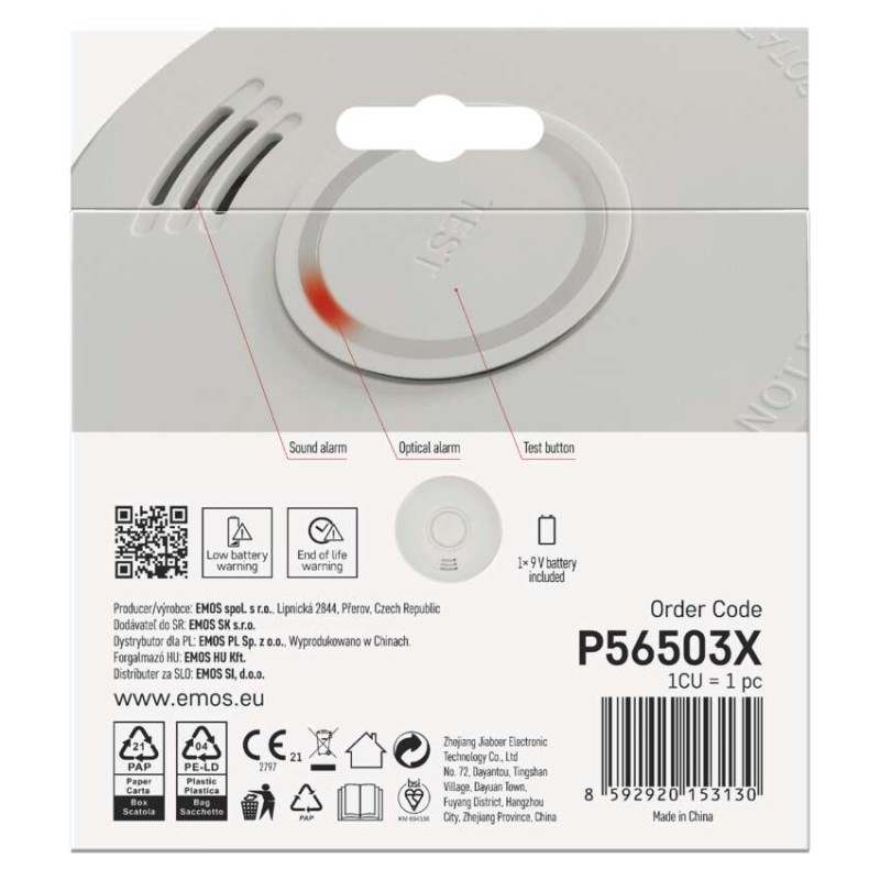 EMOS Füstérzékelő TSS910A