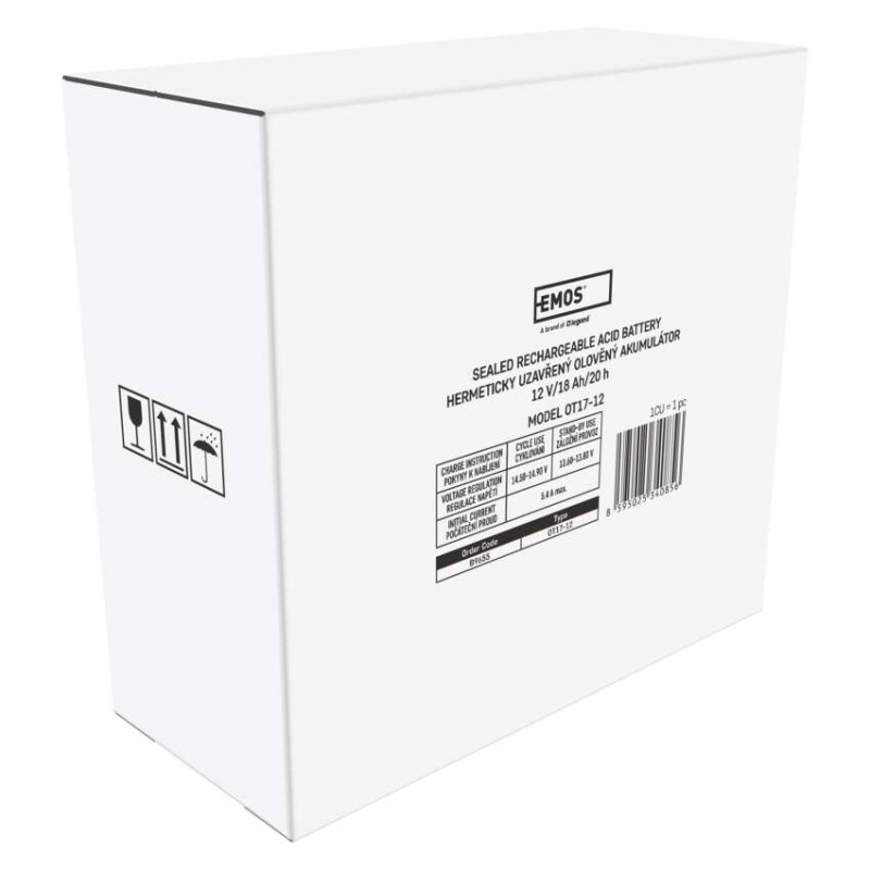 Bezúdržbový olovený akumulátor 12 V/18 Ah