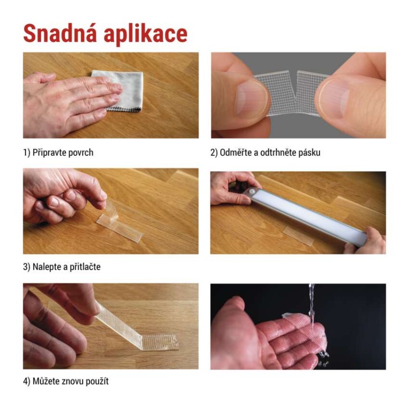 Oboustranná páska NANOGRID 19 mm / 3 m, transparentní