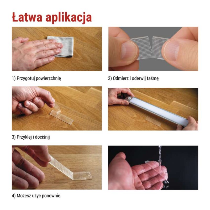  Dwustronna NANOGRID taśma 19 mm / 3 m, przezroczysta