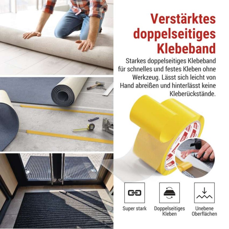 Doppelseitiges DUCT Klebeband 50 mm / 10 m, transparent