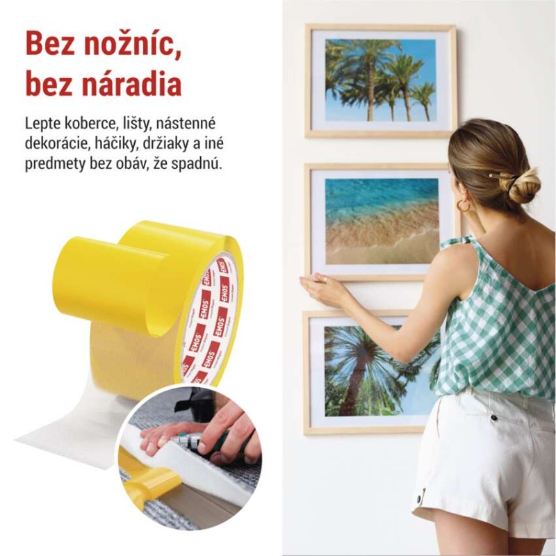 Dvojstranná DUCT páska 50 mm / 10 m, priehľadná