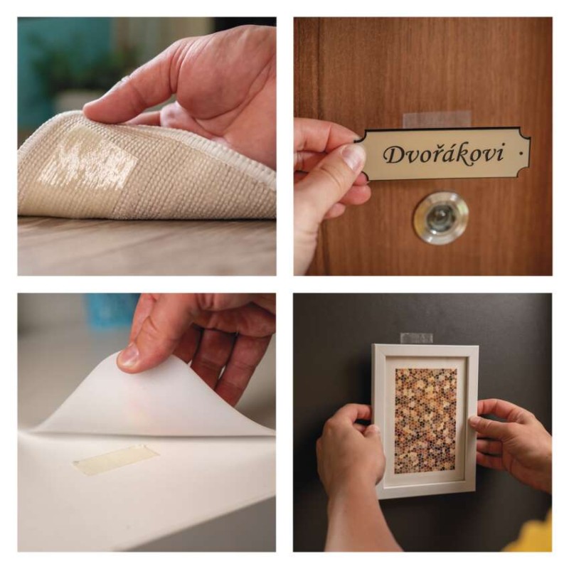 Oboustranná páska DUCT 50 mm / 10 m, transparentní