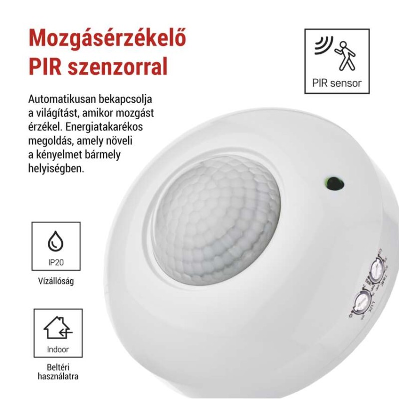 EMOS Mozgásérzékelő (PIR) IP20 1200W