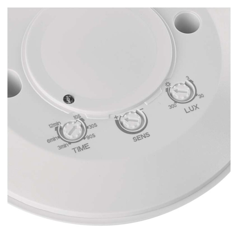 MW senzor (pohybové čidlo) IP20 2000W, biely