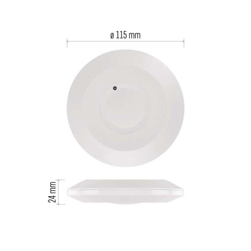 MW senzor (pohybové čidlo) IP20 2000W, biely