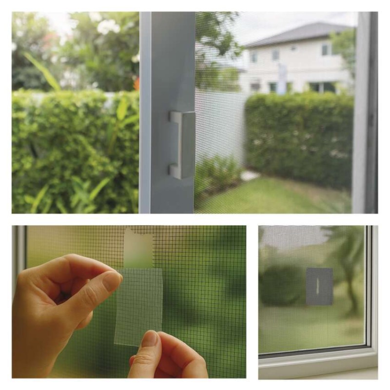 Taśma do naprawy moskitier 50 mm / 2 m, przezroczysta