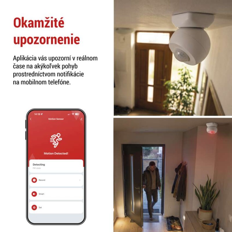 GoSmart PIR senzor (snímač pohybu) IP20, ZigBee