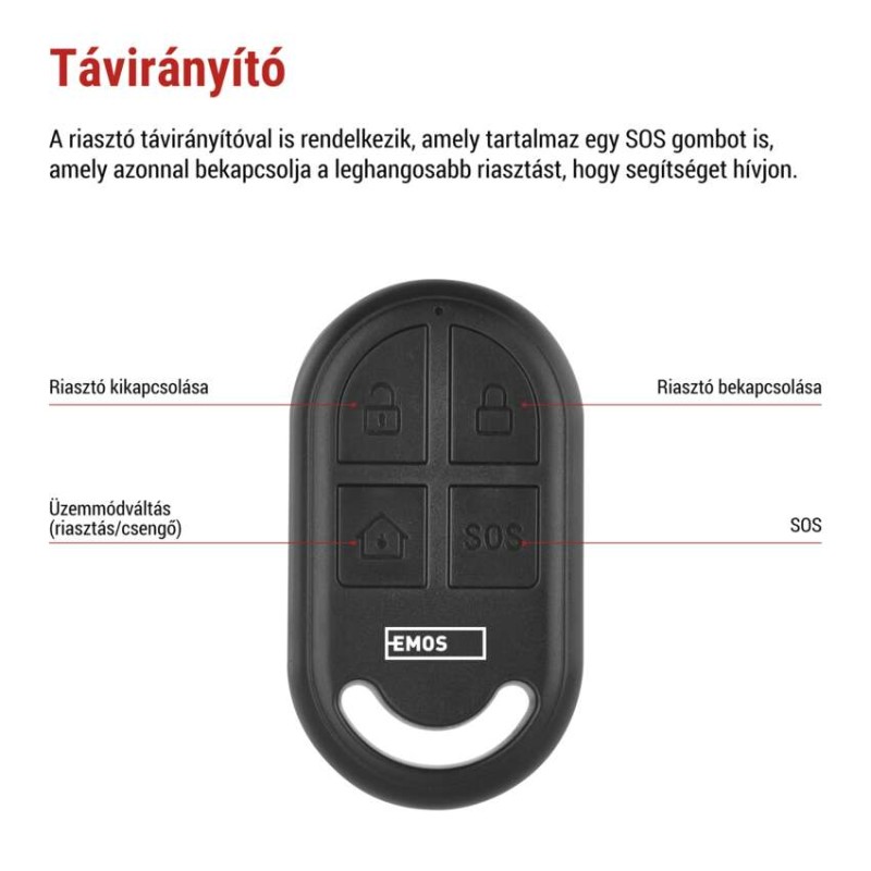 Riasztó mozgásérzékelővel EM‑125L PROTECTOR