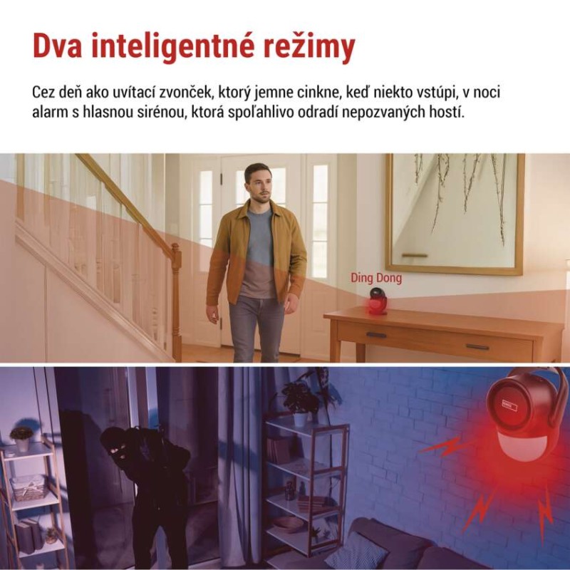 Alarm s pohybovým senzorom EM‑125L PROTECTOR