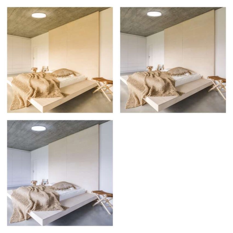 LED-valgusti ILVI 40 cm, 30 W, soe-külm valge, puldiga muudetava valgustugevusega