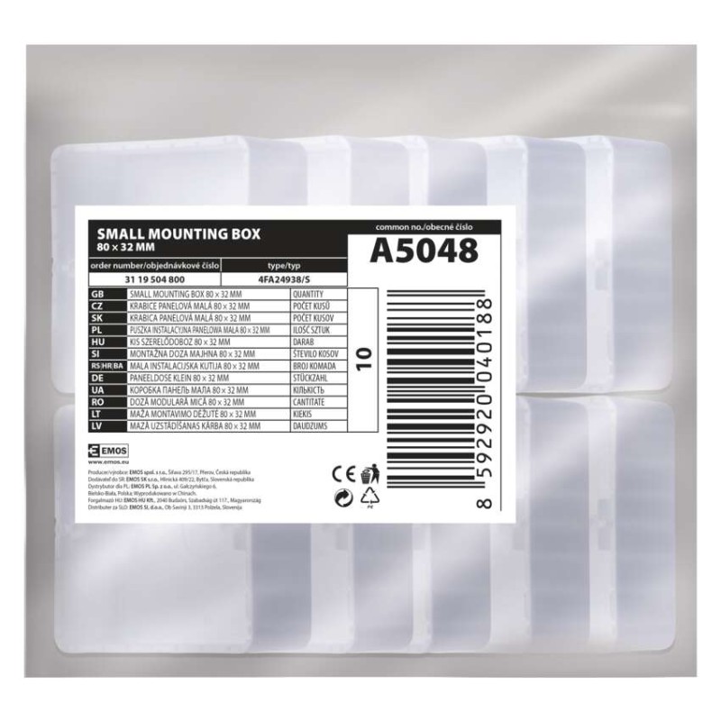 Krabica LK 80x28R/1, 10 ks