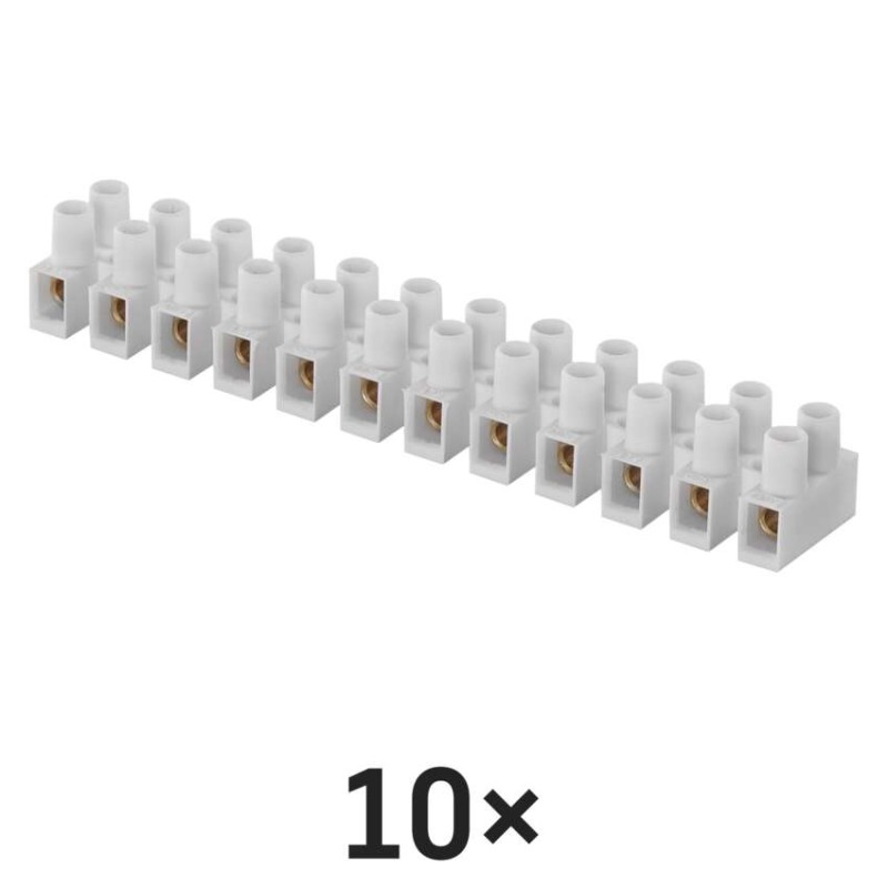 Svorkovnice 12x6,0 mm bílá, 10 ks