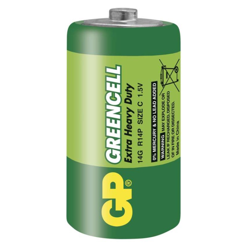 GP Bateria cynkowa GREENCELL C (R14) 2 szt.