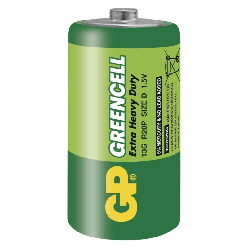 GP Bateria cynkowa GREENCELL D (R20) 2 szt.