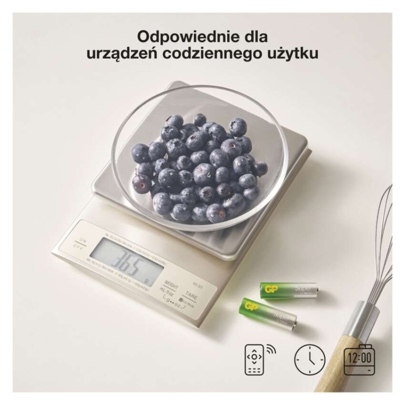 GP Zestaw baterii alkalicznych SUPER AA 12+AAA 12 + mini wiatrak