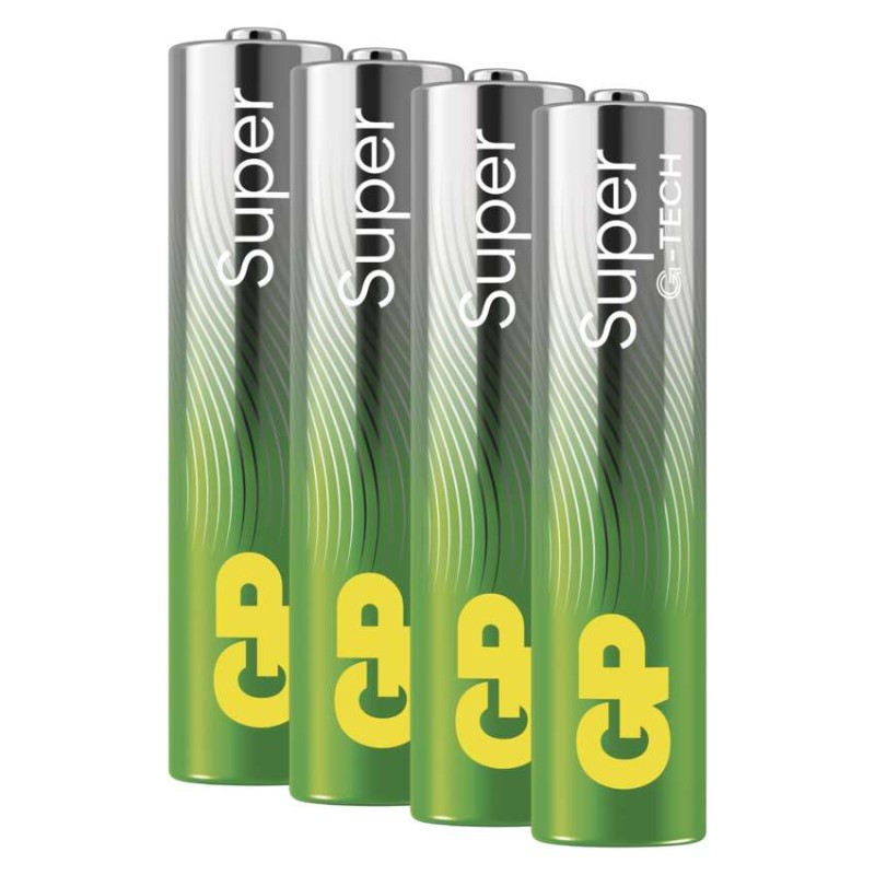 Alkalická batéria GP Super LR03 (AAA), 4 ks