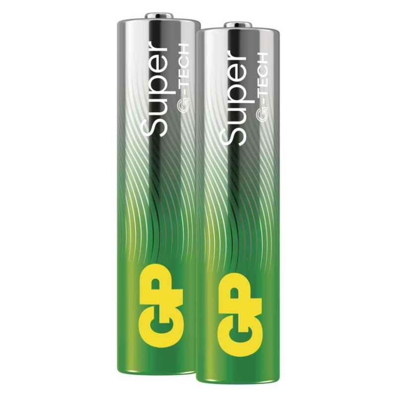GP Bateria alkaliczna SUPER AAA (LR03) 2SH / w/Barcode label