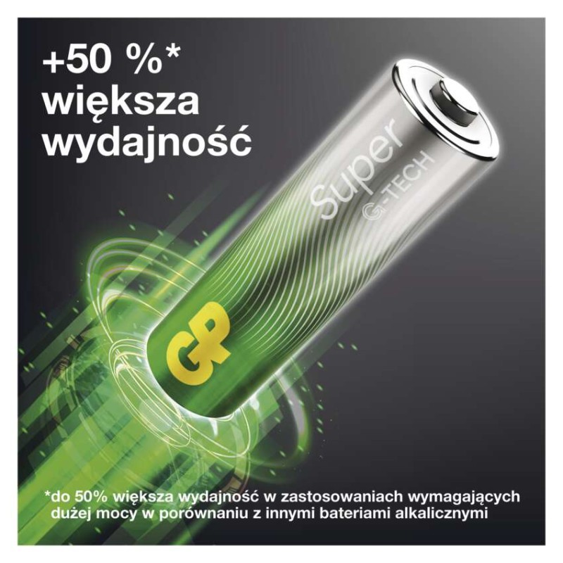 GP Bateria alkaliczna SUPER AA (LR6) 8 szt.