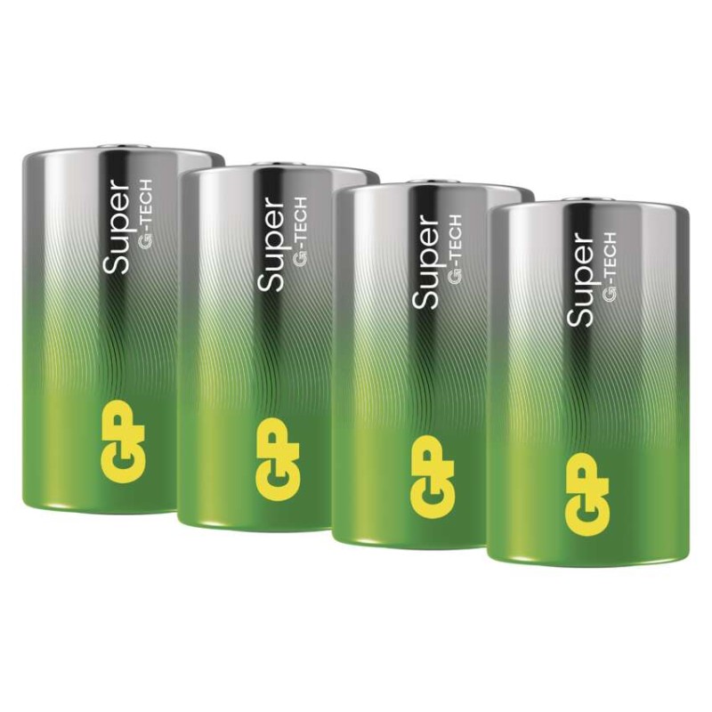 GP Bateria alkaliczna SUPER D (LR20) 4 szt.