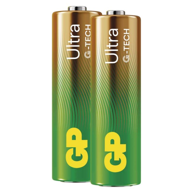 GP Bateria alkaliczna ULTRA AA (LR6) 2SH / w/Barcode label