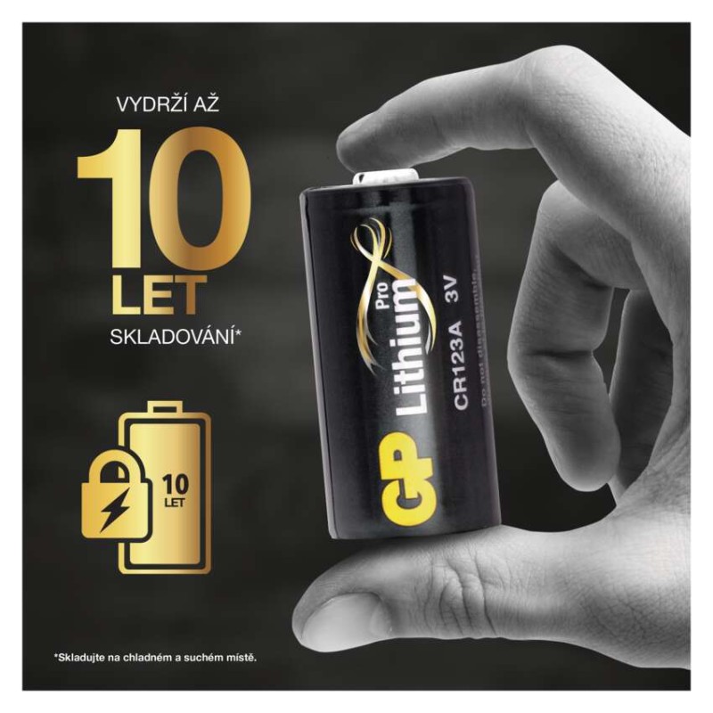Lithiová baterie GP CR123A