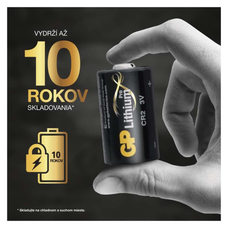 Lítiová batéria GP CR2, 1 ks