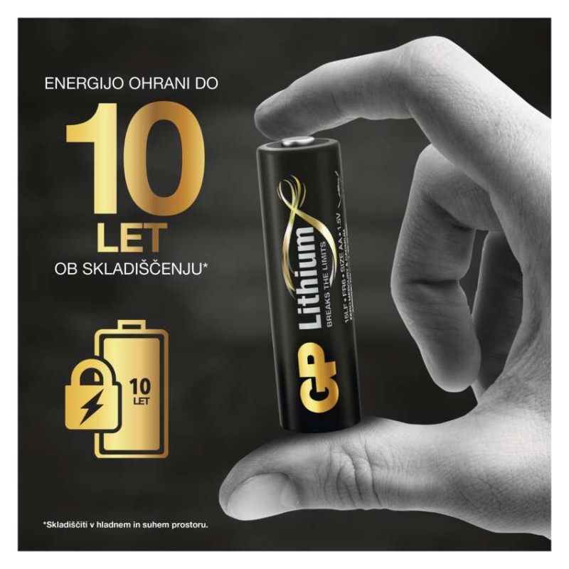 Baterija GP litijeva AA 2 blister