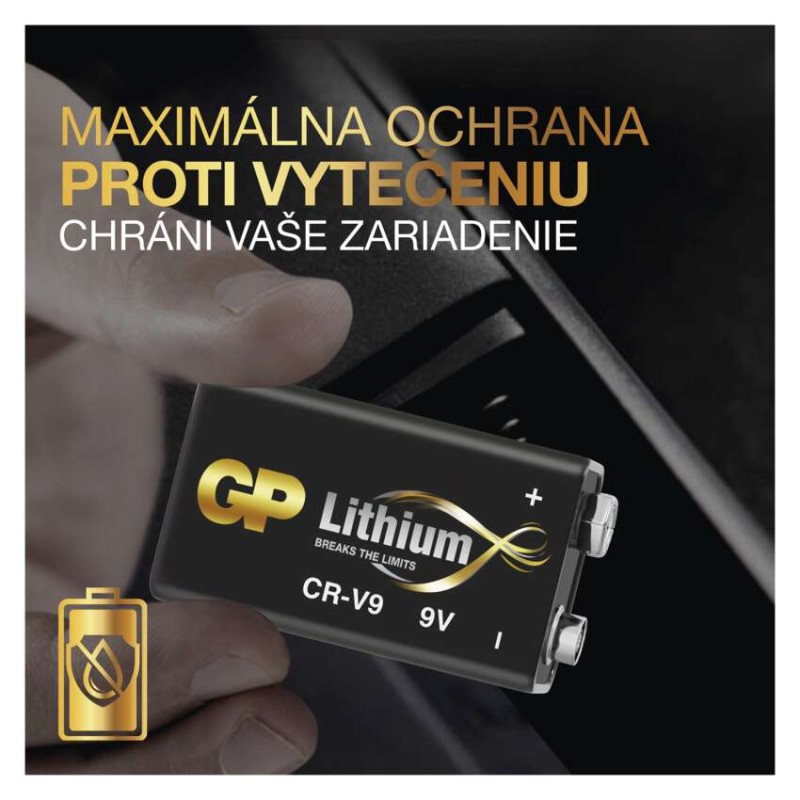 Lítiová batéria GP CR-V9 (9V), 1 ks