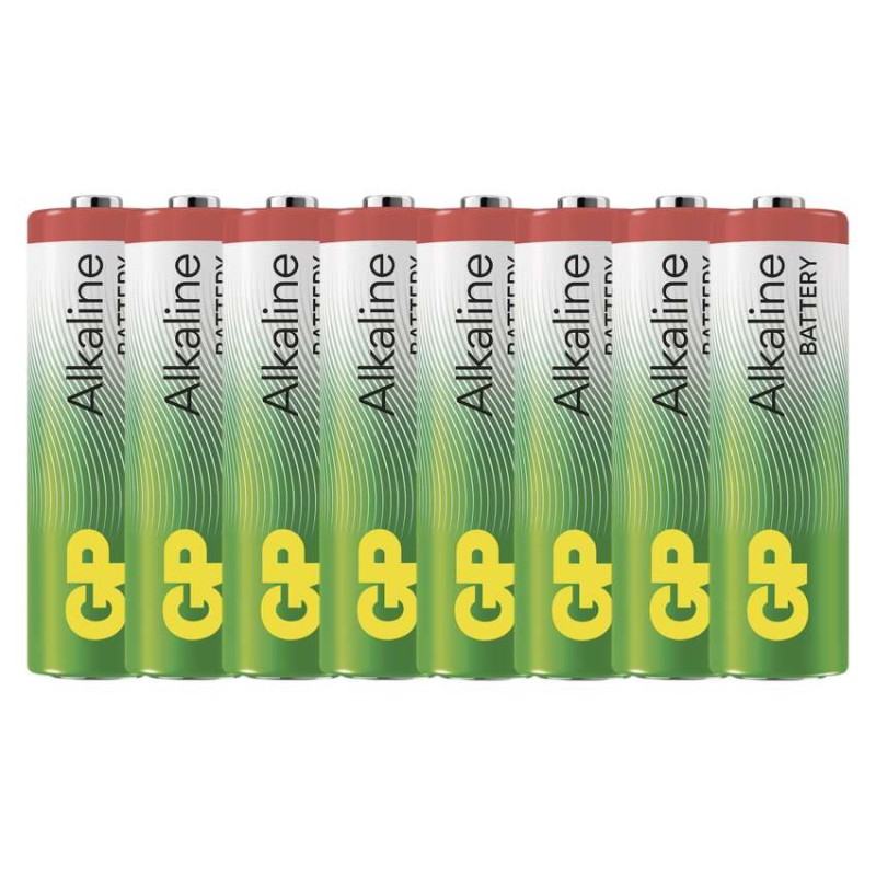 Alkalická baterie GP Alkaline AA (LR6), 8 ks