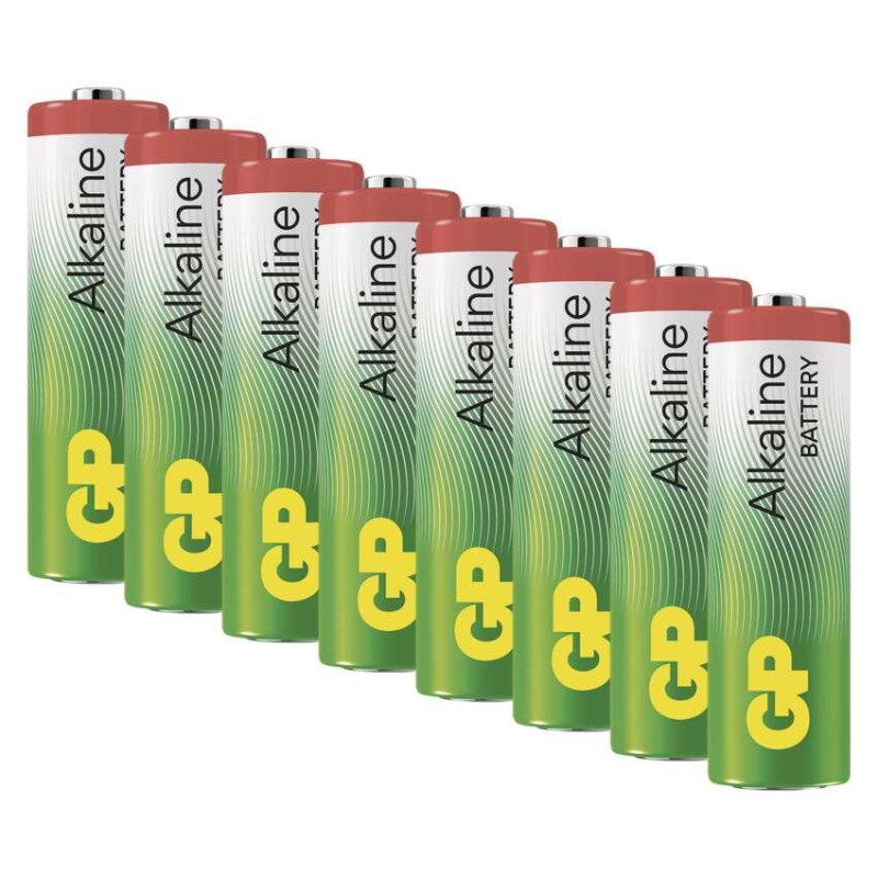 Alkalická baterie GP Alkaline AA (LR6), 8 ks