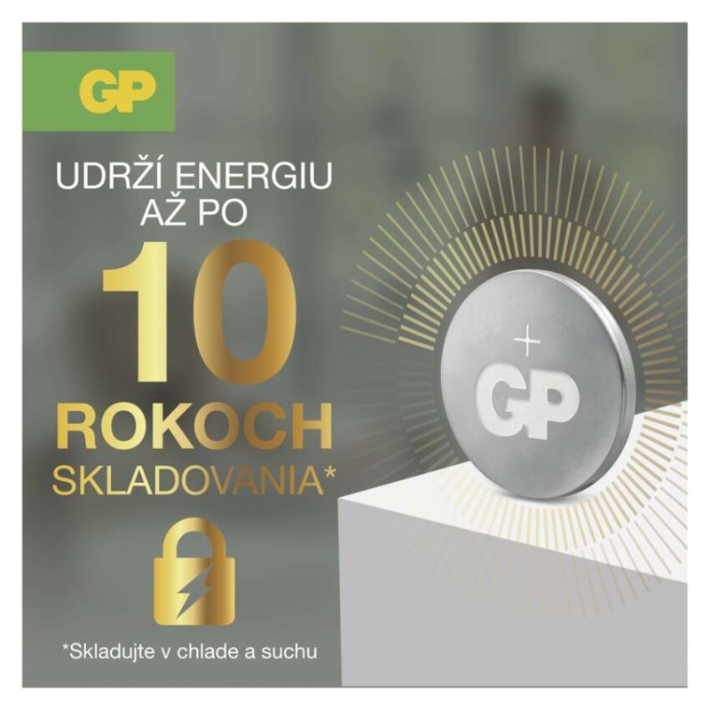 Lítiová gombíková batéria GP Ultra plus CR1220, 1 ks