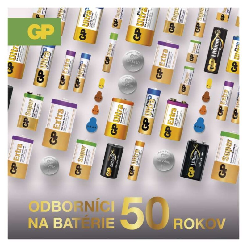 Lítiová gombíková batéria GP CR2320, 1 ks