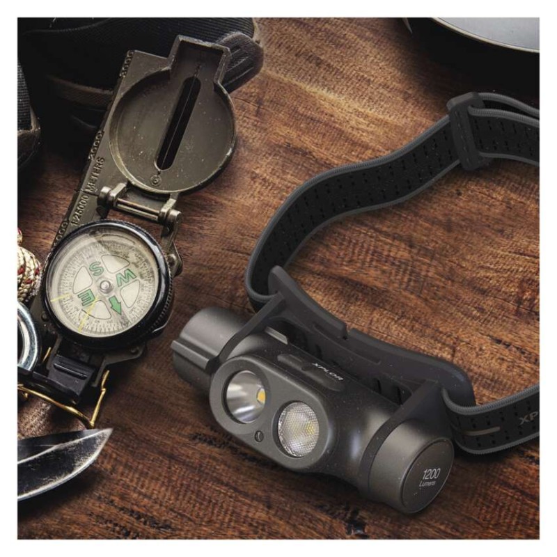 GP Latarka czołowa LED ładowalna Xplor PHR19, 1200 lm