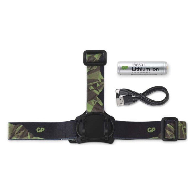 GP Latarka czołowa LED ładowalna Discovery CHR35, 600 lm