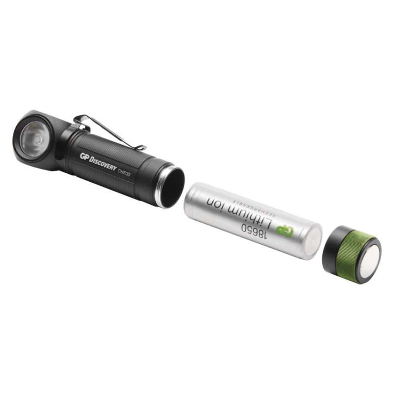 GP Latarka czołowa LED ładowalna Discovery CHR35, 600 lm