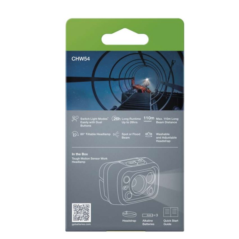 GP Latarka czołowa LED Discovery CHW54, 375 lm