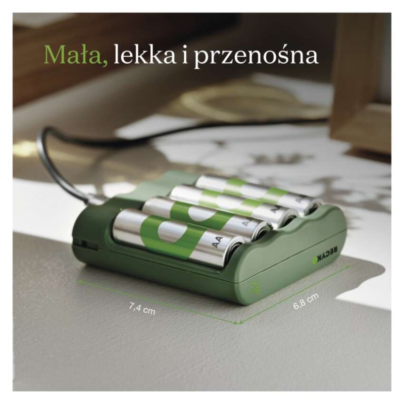 GP Ładowarka Recyko Eco B441 + 4× AA ReCyko 2100   /*MPP
