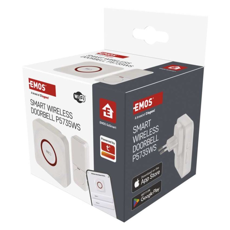 GoSmart Domovní bezdrátový zvonek P5735WS do zásuvky s WiFi