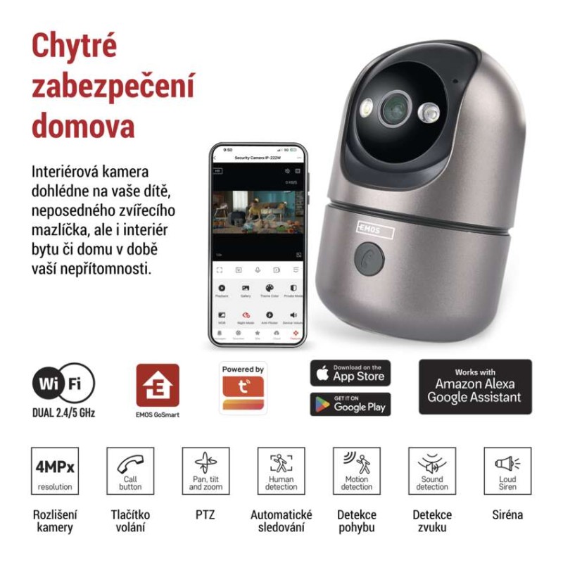 GoSmart Vnitřní otočná kamera IP‑220W s WiFi