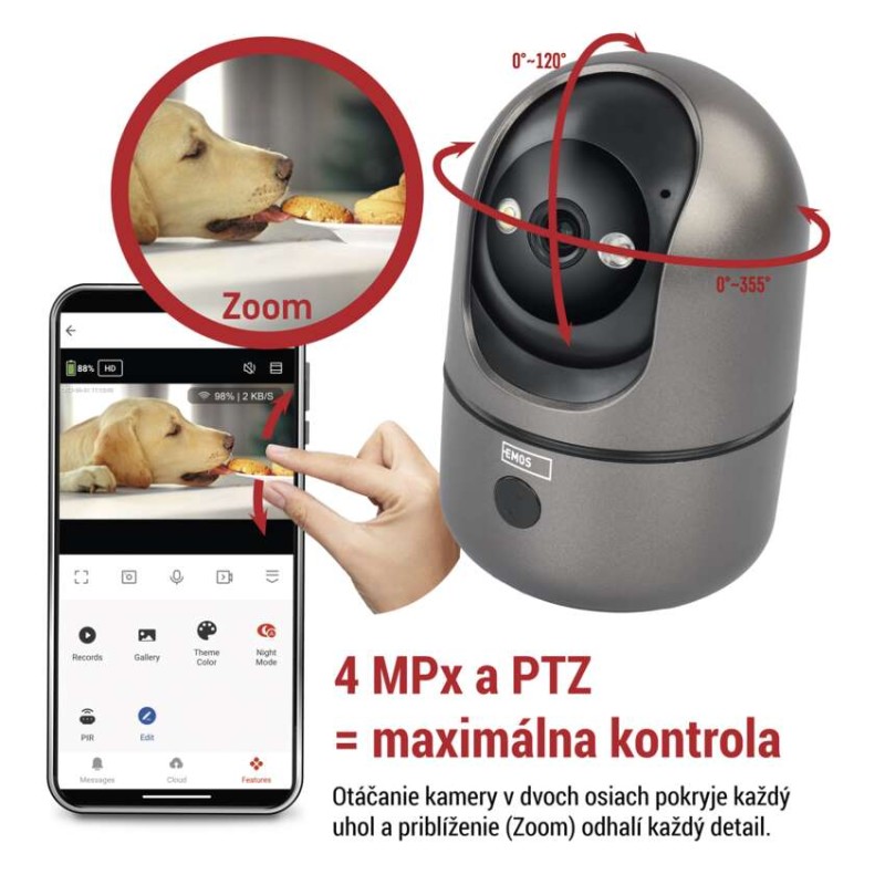 GoSmart Vnútorná otočná kamera IP‑220W s WiFi