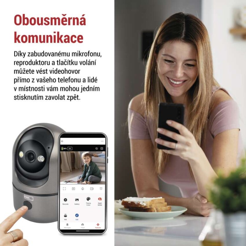 GoSmart Vnitřní otočná kamera IP‑220W s WiFi